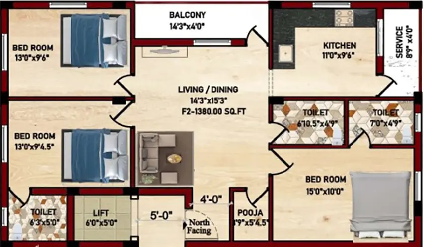 threebhk_1380_ACS Aadhis-1380